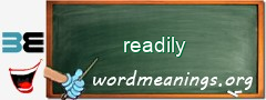 WordMeaning blackboard for readily